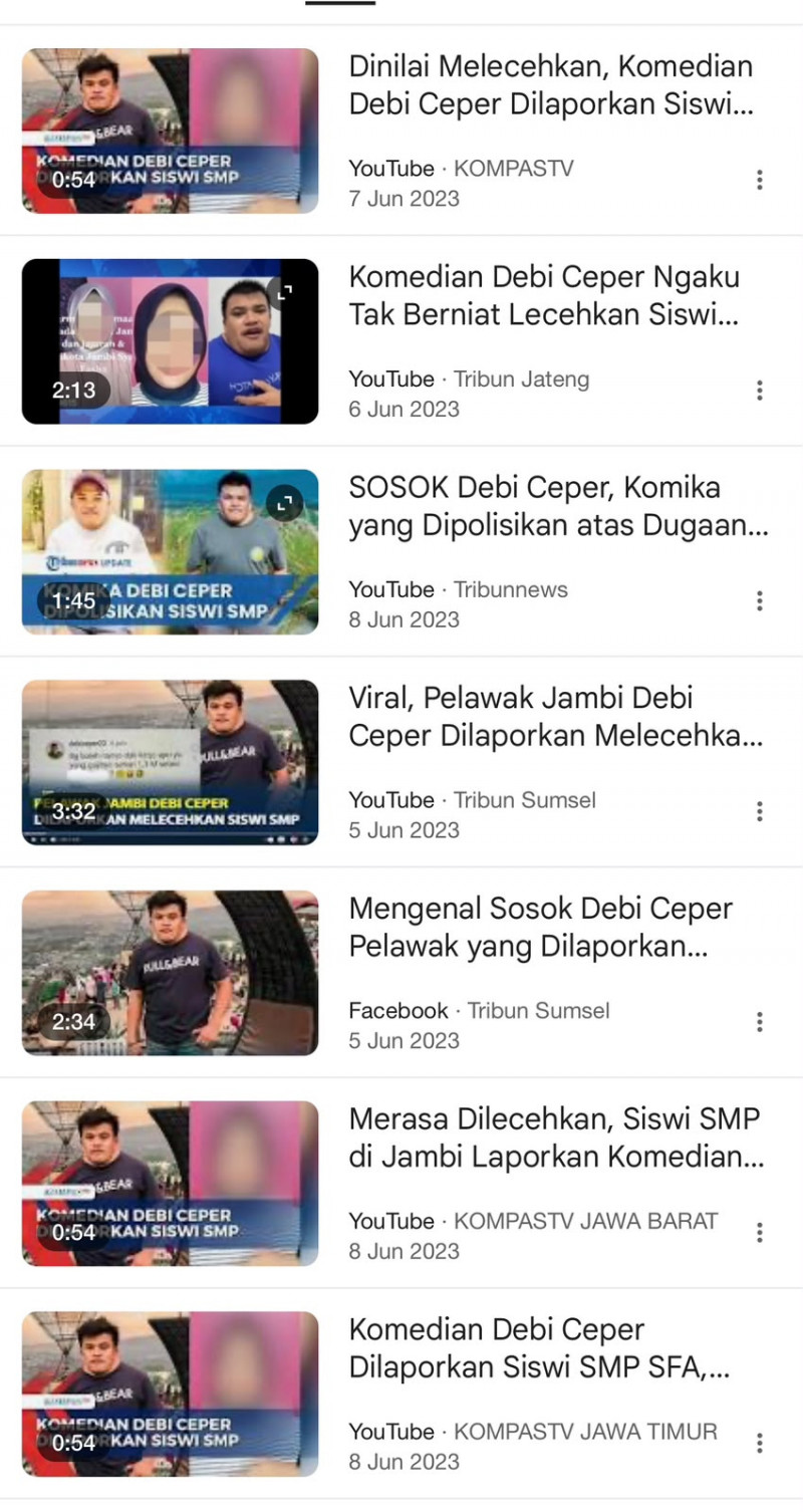 PIHAK POLRI DIMINTA STOP MENGEKPOSE DEBY CEPER DENGAN MENGGUNAKAN ATRIBUT POLRI,KARENA TERSANDUNG KASUS PENGHINAAN TERHADAP BEBERAPA WANITA